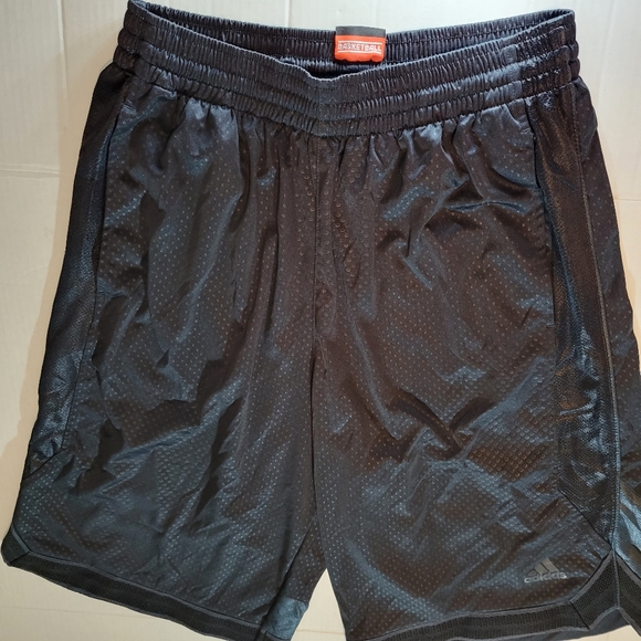 Adidas Mens Large Athletic Basketball Shorts Black - Picture 7 of 14
